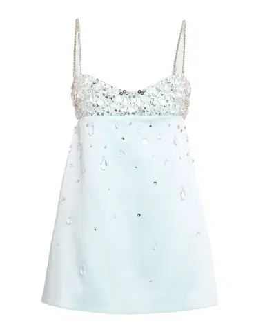 Retrofête Lorelai Embellished Satin Mini Dress | Thumbnail 1 Retrofête Lorelai Embellished Satin Mini Dress | Thumbnail 1