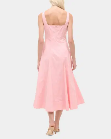 STAUD Willow Poplin Midi Dress | Thumbnail 3 STAUD Willow Poplin Midi Dress | Thumbnail 3