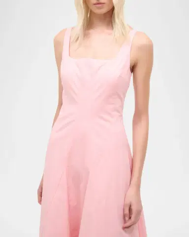 STAUD Willow Poplin Midi Dress | Thumbnail 5 STAUD Willow Poplin Midi Dress | Thumbnail 5