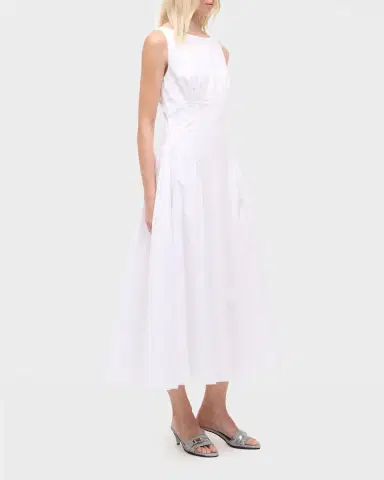 Staud Gwen Drop-Waist Midi Dress | Thumbnail 3 Staud Gwen Drop-Waist Midi Dress | Thumbnail 3