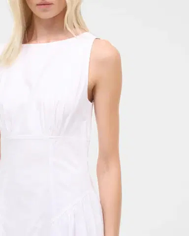 Staud Gwen Drop-Waist Midi Dress | Thumbnail 4 Staud Gwen Drop-Waist Midi Dress | Thumbnail 4