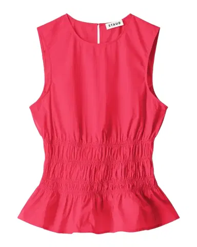 STAUD Culver Sleeveless Peplum Top | Thumbnail 1 STAUD Culver Sleeveless Peplum Top | Thumbnail 1