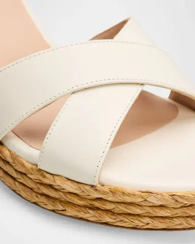 Stuart Weitzman 80mm Dayna Leather Espadrille Platform Sandals | Thumbnail 2 Stuart Weitzman 80mm Dayna Leather Espadrille Platform Sandals | Thumbnail 2
