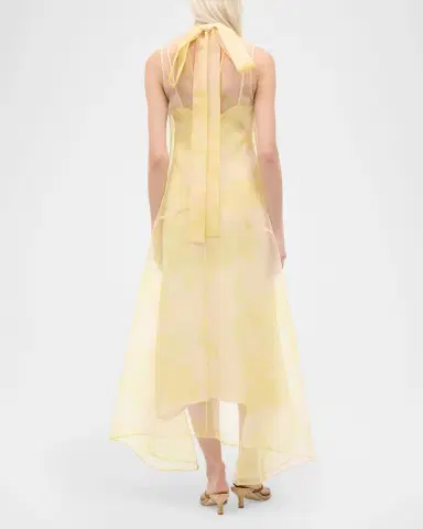 STAUD Auden Organza High-Low Dress | Thumbnail 3 STAUD Auden Organza High-Low Dress | Thumbnail 3