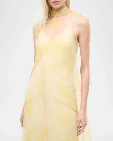 STAUD Auden Organza High-Low Dress | Thumbnail 5 STAUD Auden Organza High-Low Dress | Thumbnail 5