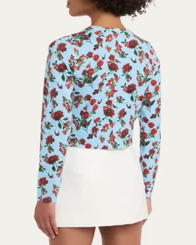 ALICE + OLIVIA Carson Printed Cardigan | Thumbnail 3 ALICE + OLIVIA Carson Printed Cardigan | Thumbnail 3