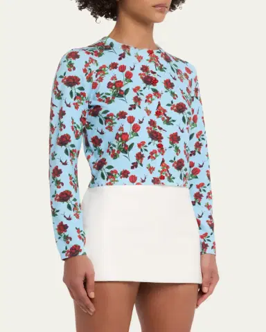 ALICE + OLIVIA Carson Printed Cardigan | Thumbnail 4 ALICE + OLIVIA Carson Printed Cardigan | Thumbnail 4