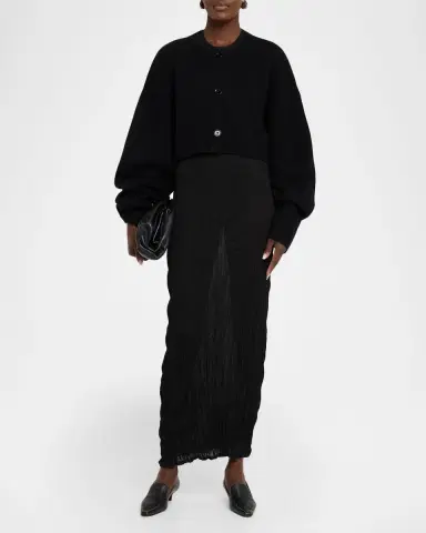 Toteme Wool Oversized Crop Cardigan | Thumbnail 2 Toteme Wool Oversized Crop Cardigan | Thumbnail 2