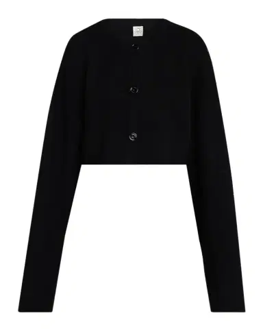 Toteme Wool Oversized Crop Cardigan | Thumbnail 1 Toteme Wool Oversized Crop Cardigan | Thumbnail 1
