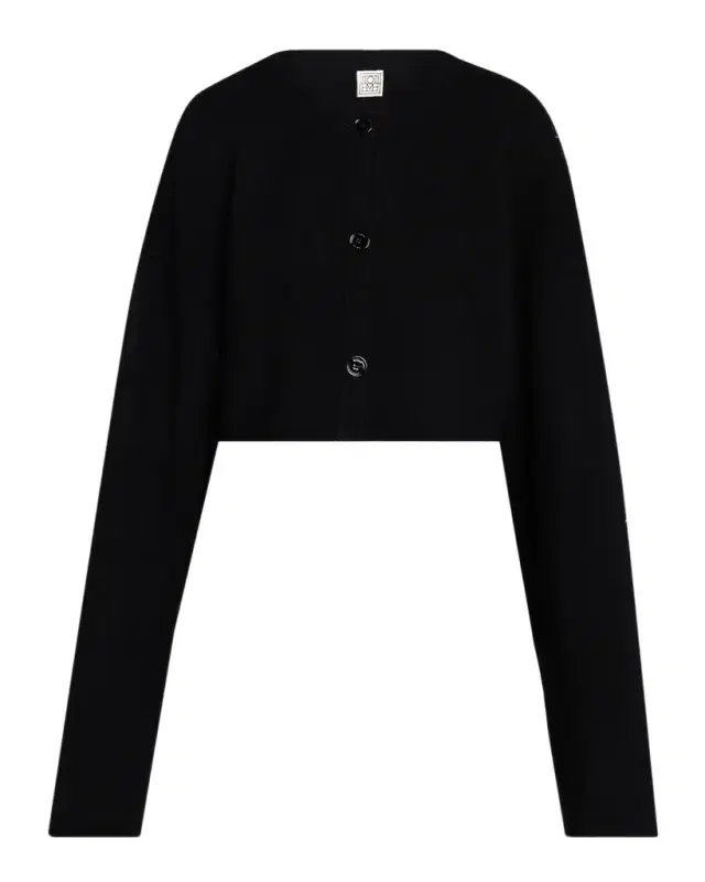Wool Oversized Crop Cardigan Wool Oversized Crop Cardigan