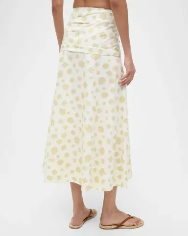 STAUD Sol Ditsy Floral Midi Skirt | Thumbnail 3 STAUD Sol Ditsy Floral Midi Skirt | Thumbnail 3