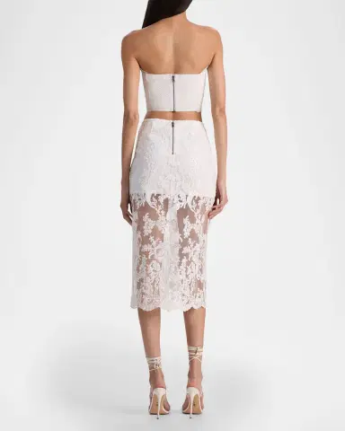 ALICE + OLIVIA Ceresi Embellished Lace Top | Thumbnail 2 ALICE + OLIVIA Ceresi Embellished Lace Top | Thumbnail 2