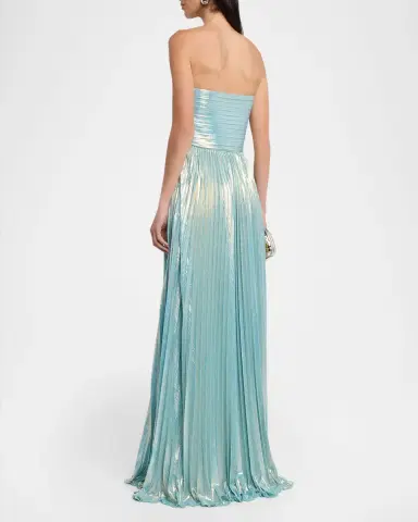 Retrofête Sevyn Strapless Metallic Dress | Thumbnail 2 Retrofête Sevyn Strapless Metallic Dress | Thumbnail 2