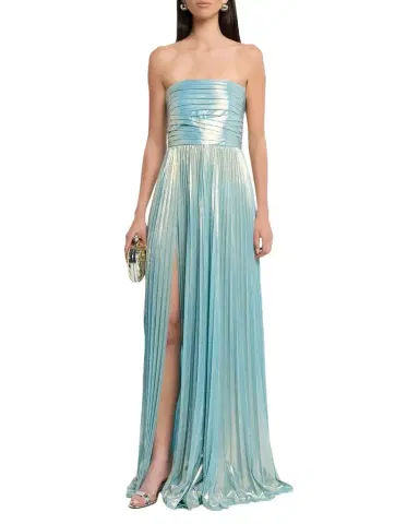 Retrofête Sevyn Strapless Metallic Dress | Thumbnail 1 Retrofête Sevyn Strapless Metallic Dress | Thumbnail 1