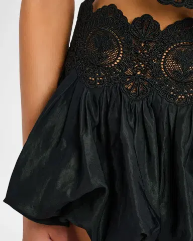 Retrofête Leighton Embroidered Bubble Skirt | Thumbnail 4 Retrofête Leighton Embroidered Bubble Skirt | Thumbnail 4