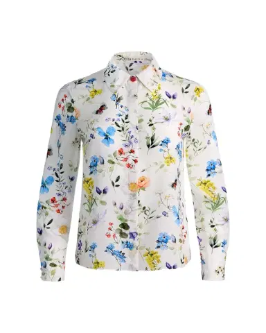 ALICE + OLIVIA Twisting Vines Willa Placket Top | Thumbnail 1 ALICE + OLIVIA Twisting Vines Willa Placket Top | Thumbnail 1
