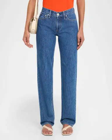 Rag & Bone Harlow Low-Rise Straight-Leg Denim Jeans | Thumbnail 4 Rag & Bone Harlow Low-Rise Straight-Leg Denim Jeans | Thumbnail 4