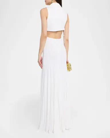 Christopher Esber Interlock Jersey Draped Dress | Thumbnail 3 Christopher Esber Interlock Jersey Draped Dress | Thumbnail 3