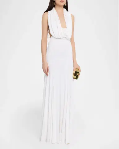 Christopher Esber Interlock Jersey Draped Dress | Thumbnail 4 Christopher Esber Interlock Jersey Draped Dress | Thumbnail 4