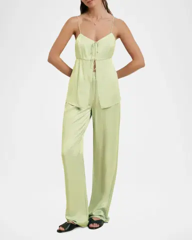Favorite Daughter The Everything Satin Pants | Thumbnail 2 Favorite Daughter The Everything Satin Pants | Thumbnail 2