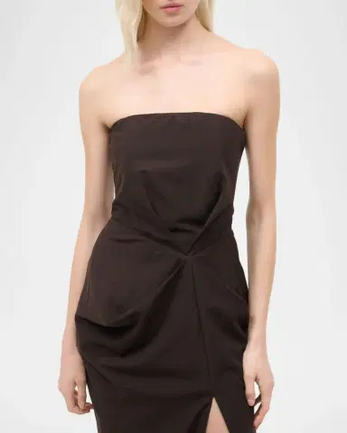 STAUD Kara Gathered Strapless Maxi Dress | Thumbnail 5 STAUD Kara Gathered Strapless Maxi Dress | Thumbnail 5