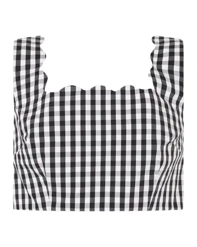 Milly Mia Scalloped Gingham Crop Top | Thumbnail 1 Milly Mia Scalloped Gingham Crop Top | Thumbnail 1