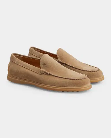 Tod's Men's Suede Slipper Loafers | Thumbnail 5 Tod's Men's Suede Slipper Loafers | Thumbnail 5