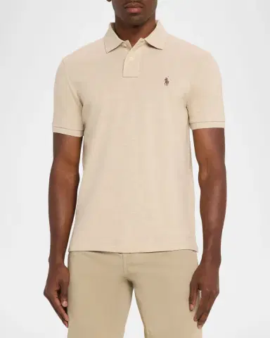 Polo Ralph Lauren Men's The Iconic Mesh Classic-Fit Polo Shirt | Thumbnail 4 Polo Ralph Lauren Men's The Iconic Mesh Classic-Fit Polo Shirt | Thumbnail 4