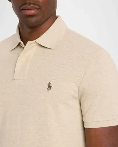 Polo Ralph Lauren Men's The Iconic Mesh Classic-Fit Polo Shirt | Thumbnail 5 Polo Ralph Lauren Men's The Iconic Mesh Classic-Fit Polo Shirt | Thumbnail 5