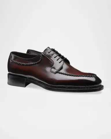 Santoni Men's Meraviglia Leather Derby Shoes | Thumbnail 2 Santoni Men's Meraviglia Leather Derby Shoes | Thumbnail 2