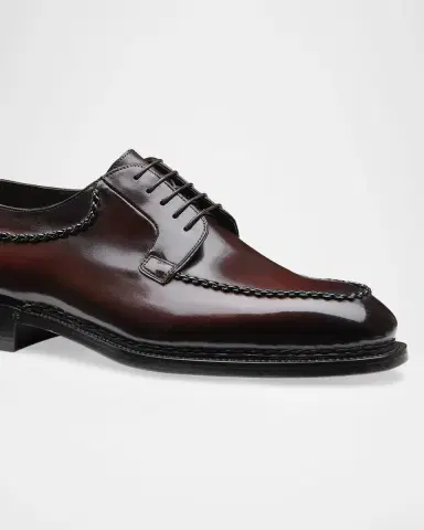 Santoni Men's Meraviglia Leather Derby Shoes | Thumbnail 4 Santoni Men's Meraviglia Leather Derby Shoes | Thumbnail 4