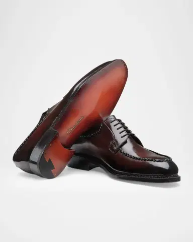 Santoni Men's Meraviglia Leather Derby Shoes | Thumbnail 5 Santoni Men's Meraviglia Leather Derby Shoes | Thumbnail 5