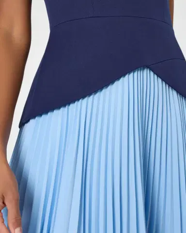 Milly Haddy Cady & Pleated Chiffon Mini Dress | Thumbnail 4 Milly Haddy Cady & Pleated Chiffon Mini Dress | Thumbnail 4