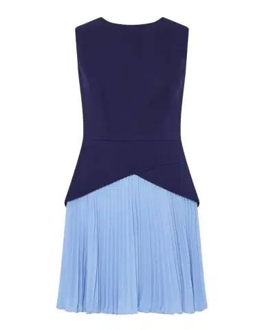 Milly Haddy Cady & Pleated Chiffon Mini Dress | Thumbnail 1 Milly Haddy Cady & Pleated Chiffon Mini Dress | Thumbnail 1