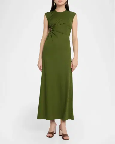 Christopher Esber Mineral Stone Ruched Jersey Dress | Thumbnail 2 Christopher Esber Mineral Stone Ruched Jersey Dress | Thumbnail 2