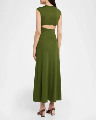 Christopher Esber Mineral Stone Ruched Jersey Dress | Thumbnail 3 Christopher Esber Mineral Stone Ruched Jersey Dress | Thumbnail 3