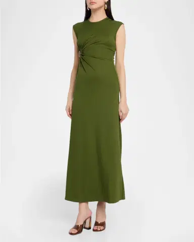 Christopher Esber Mineral Stone Ruched Jersey Dress | Thumbnail 4 Christopher Esber Mineral Stone Ruched Jersey Dress | Thumbnail 4