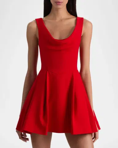 ALICE + OLIVIA Estrella Draped Mini Dress | Thumbnail 4 ALICE + OLIVIA Estrella Draped Mini Dress | Thumbnail 4