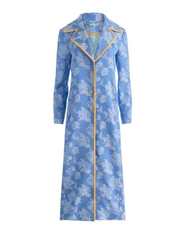 ALICE + OLIVIA Levine Drapey Floral Jacquard Coat | Thumbnail 1 ALICE + OLIVIA Levine Drapey Floral Jacquard Coat | Thumbnail 1