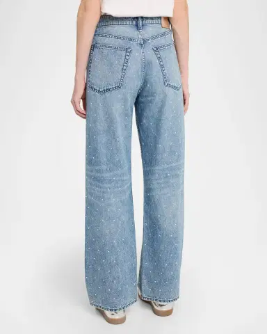 rag & bone Featherweight Logan Embellished Mid-Rise Wide Jeans | Thumbnail 3 rag & bone Featherweight Logan Embellished Mid-Rise Wide Jeans | Thumbnail 3