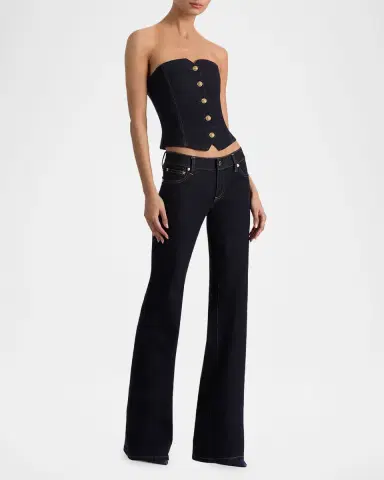 ALICE + OLIVIA Kelcey Denim Strapless Top | Thumbnail 5 ALICE + OLIVIA Kelcey Denim Strapless Top | Thumbnail 5