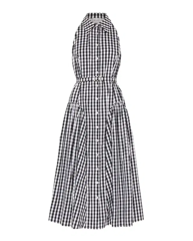 Maxine Gingham-Print Halter Midi Dress Maxine Gingham-Print Halter Midi Dress