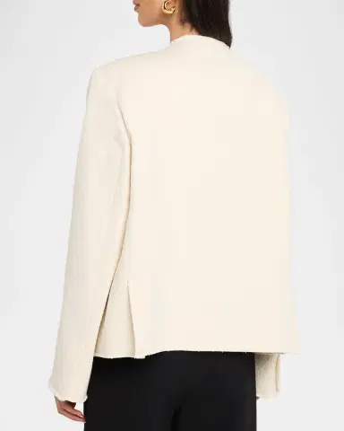 Toteme Open-Front Bouclé Blazer Jacket | Thumbnail 3 Toteme Open-Front Bouclé Blazer Jacket | Thumbnail 3