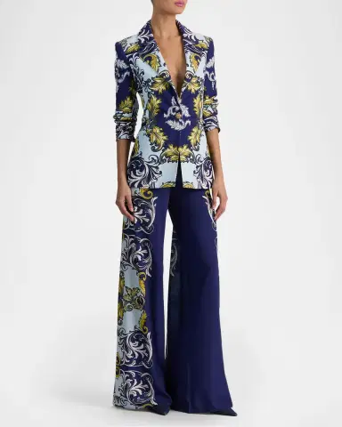 ALICE + OLIVIA Hope Clean Fitted Blazer | Thumbnail 2 ALICE + OLIVIA Hope Clean Fitted Blazer | Thumbnail 2
