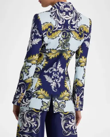 ALICE + OLIVIA Hope Clean Fitted Blazer | Thumbnail 3 ALICE + OLIVIA Hope Clean Fitted Blazer | Thumbnail 3