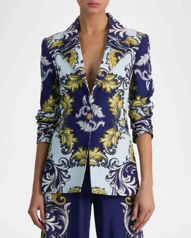 ALICE + OLIVIA Hope Clean Fitted Blazer | Thumbnail 4 ALICE + OLIVIA Hope Clean Fitted Blazer | Thumbnail 4