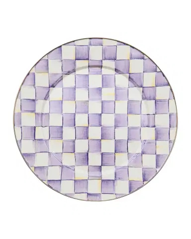 MacKenzie-Childs Violet Check Serving Platter | Thumbnail 1 MacKenzie-Childs Violet Check Serving Platter | Thumbnail 1