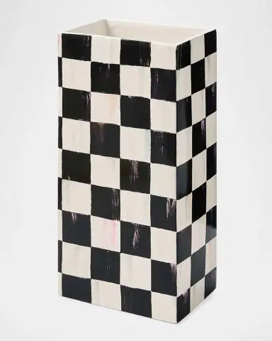 MacKenzie-Childs Courtly Check 11" Pillar Vase | Thumbnail 2 MacKenzie-Childs Courtly Check 11" Pillar Vase | Thumbnail 2