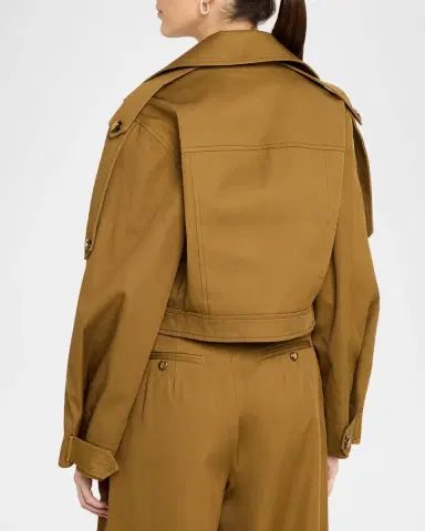 Zimmermann Luna Drill Cropped Cargo Jacket | Thumbnail 3 Zimmermann Luna Drill Cropped Cargo Jacket | Thumbnail 3