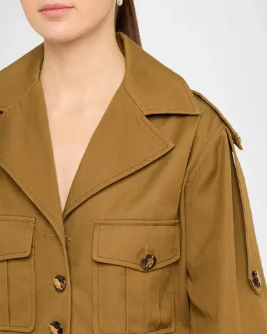 Zimmermann Luna Drill Cropped Cargo Jacket | Thumbnail 5 Zimmermann Luna Drill Cropped Cargo Jacket | Thumbnail 5